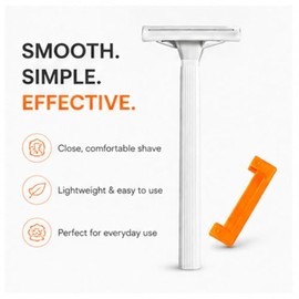 20 Pack Men’s Razors, Single Blade Disposable Razors for Men and Women | Manual Shaver for Face & Body | Sharp Blades for Smooth Shaving, Beard & Facial Hair Removal | Travel Grooming Kit
