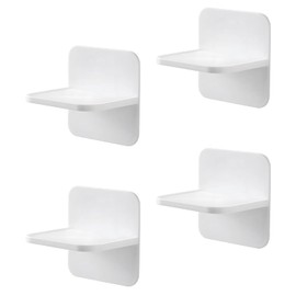 4 Pack Furniture Wall Anchors for Baby Proofing, No Drill Furniture Anchor, Wall Anchors for Furniture, Adhesive Shelf Bracket