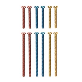 Tamiya 94941 Mini 4WD Limited Series Stainless Steel Color Screws, 3 Color Set, 0.6 - 1.2 inches (15 - 30 mm)