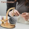 HahaGo Yarn Holder Magnetic, Wooden Spindle with Double Spindles, Spinning