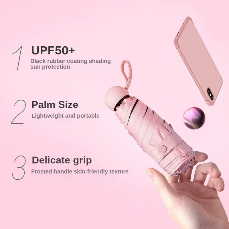 NW 1776 UV Shade&Rain Proof Foldable Umbrella&Storage Box, 20cm Portable