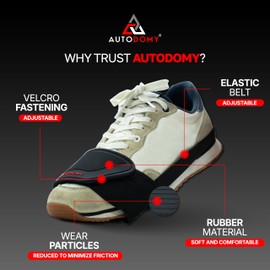 Autodomy Motorcycle Shoe Protector Scooter, ATV, Quad (Black)