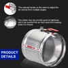 PATIKIL HVAC Duct Manual Volume Backdraft Damper, 8 Inch, Airflow