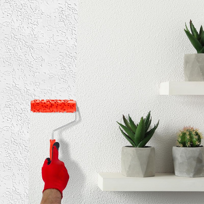Reallnaive 2 Pcs 7'' Texture Roller Pattern Paint Roller for