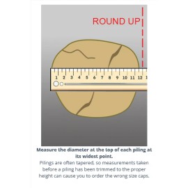 S&A Marine Products Marine Dock Piling Cap Cone Shape New 7 1/2" Black