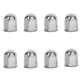 8Pcs Lug Nuts with Adapter for hightall 19.5“ 10 Lug Wheel Simulator,Fits 2005-2021 F450/F550