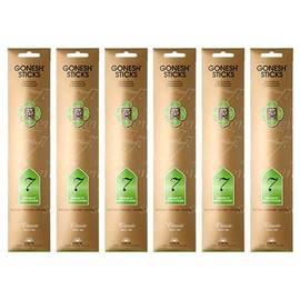 Gonesh Classic No.7 Incense Sticks, Pack of 20, Set of 6