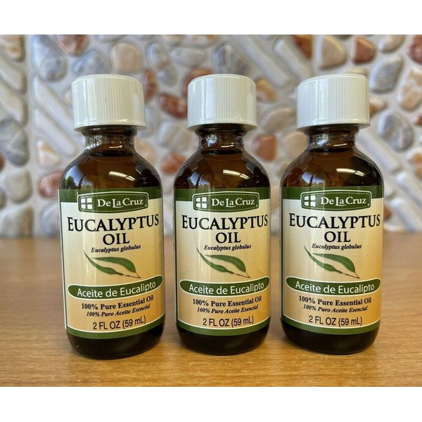 3pk DE LA CRUZ - Eucalyptus Oil for Aromatherapy - 2oz