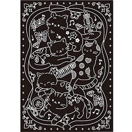 Japan Pearl Processing Scratch Art Animal Dream with Scratch Pen