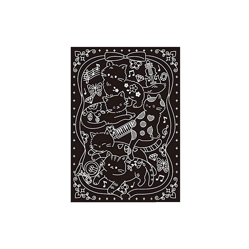 Japan Pearl Processing Scratch Art Animal Dream with Scratch Pen