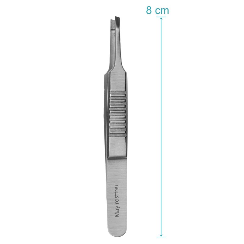 Tweezers – Extra Fine Nib – Angled End – Stainless Steel