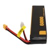3S Lipo Battery 60C 11.1V 6000mah Impact Resistant Long Life
