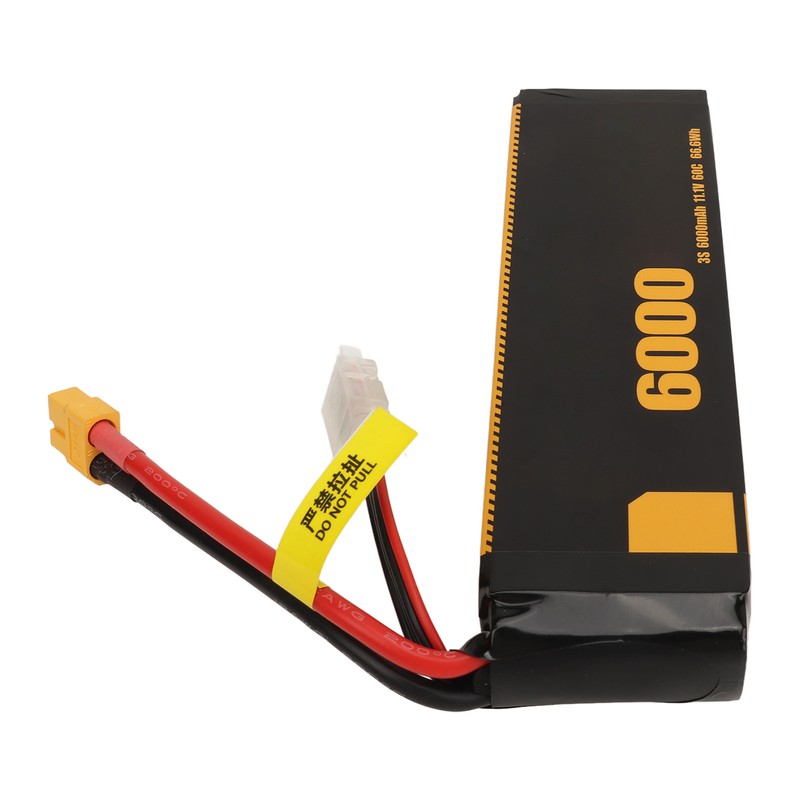 3S Lipo Battery 60C 11.1V 6000mah Impact Resistant Long Life