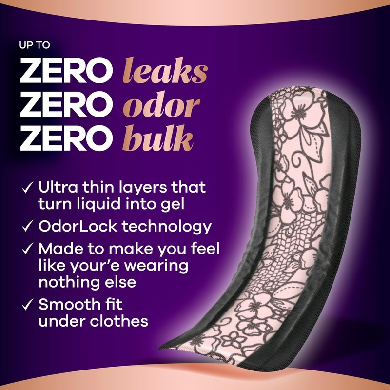 Always Discreet Boutique Incontinence Pads, for Bladder Leaks, Extra Heavy