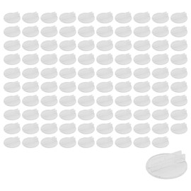 Dahszhi 100Pcs Card Stands Translucent Plastic Card Holders Game Card Stands Paper Miniature Bases Transparent Diameter 0.79" Pitch 0.07"