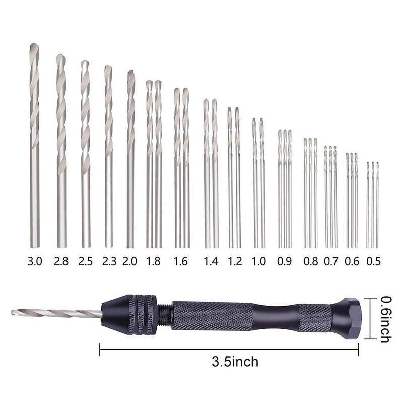 32 Pcs Pin Vise Set,Vankcp Universal Multiple Size Pin Vice