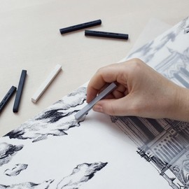 Conté à Paris - Juego de lápices de lápices de Dibujo de Carrés, Color Blanco HB