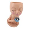 Resin Face Plant Pot Creative Cute Small Drinking Coffee Succulent