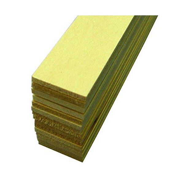 Midwest Products 4104 Micro-Cut Quality Basswood Sheet Bundle, 0.125 x