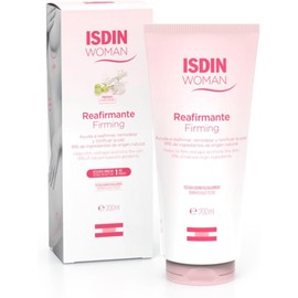 ISDIN Woman Reafirmante, Crema con aceite de rosa mosqueta para la flacidez tras el embarazo, reafirma, remodela y tonifica la piel, 200ml