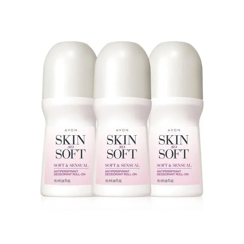 Avon Skin So Soft Roll-On Antiperspirant Deodorant, 2.6 fl oz