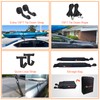 MeeFar Universal Car Soft Roof Rack Pads Luggage Carrier System