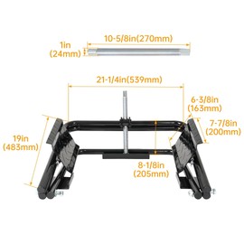 HECASA Light Trailer Tire Leveler with Ratchet Wrench for Light RV Trailers Camper Easy Leveling w/o Ramps or Blocks 3000-3500 LBS RV Leveler Fits Most 13" 14" 15" Wheels with Up to 28" Tire Diameter