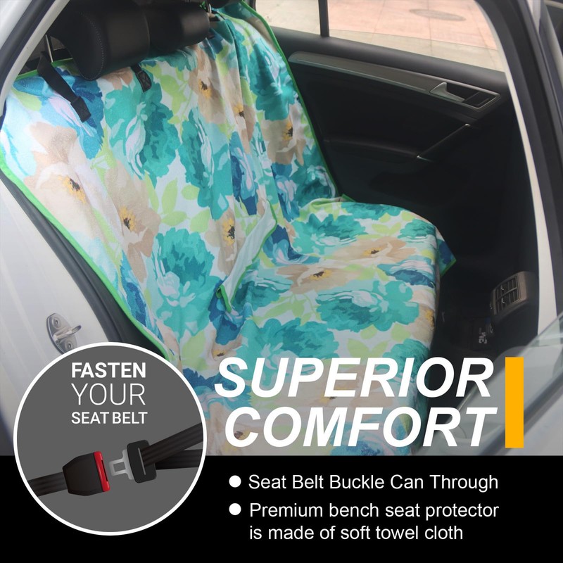 LoyaGour Back Seat Cover for Car Trucks Van SUV,Waterproof Rear