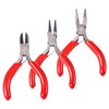 Craftdady 3 pcs Mini Pliers Small Pliers Tool Set Flat