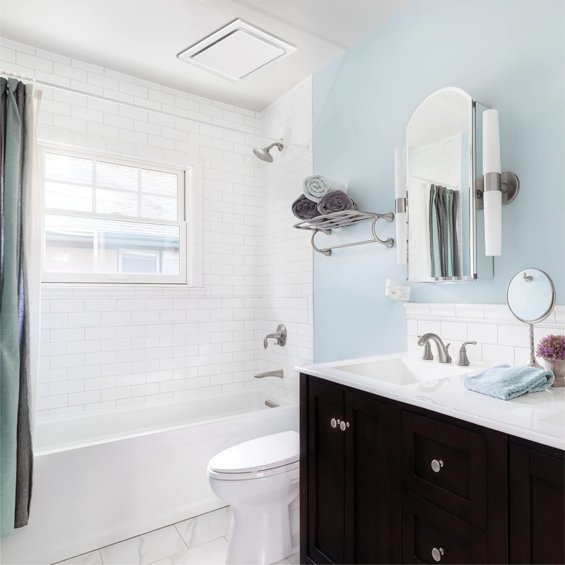 Homewerks 7140-110 Bathroom Fan Ceiling Mount Exhaust Ventilation, 2.5 Sones,