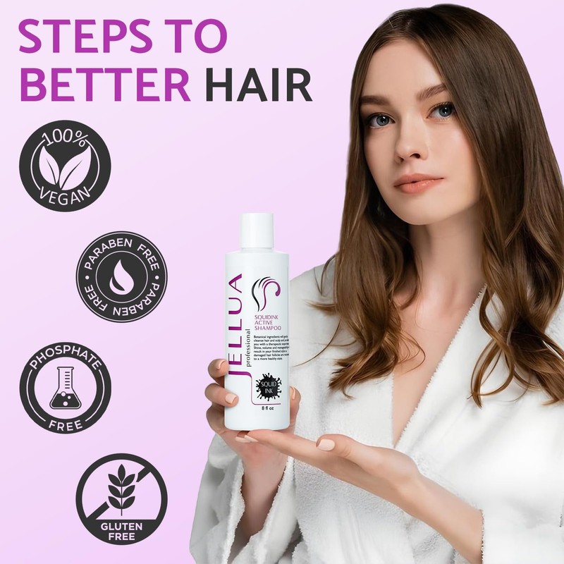 Jellua Squid Ink Active Shampoo 8 oz