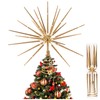 Gold Christmas Tree Topper, Exploding Star Christmas Tree Decorations