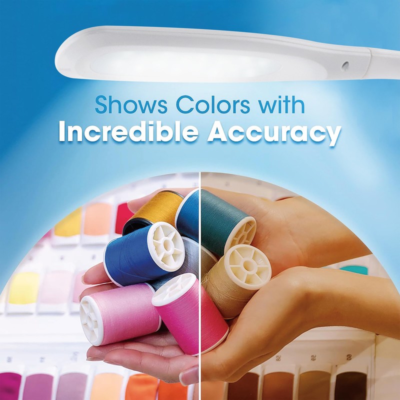 OttLite Creative Curves LED Desk Lamp with Adjustable Neck -