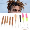 12pcs Dreadlocks Tool Set Dreadlocks Crochet Hook Hair Locking Tool