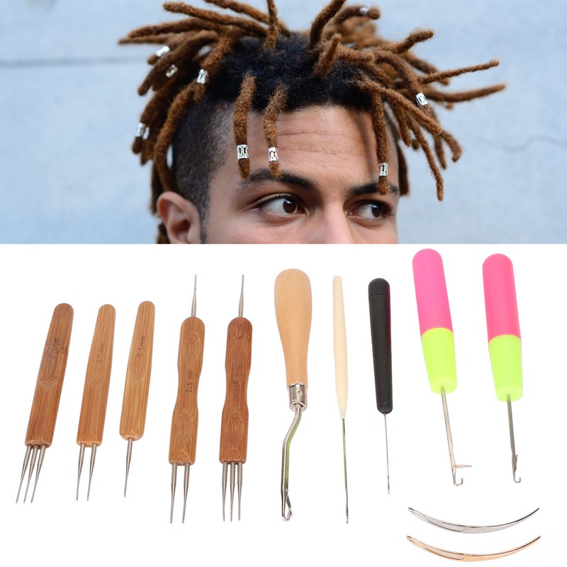 12pcs Dreadlocks Tool Set Dreadlocks Crochet Hook Hair Locking Tool