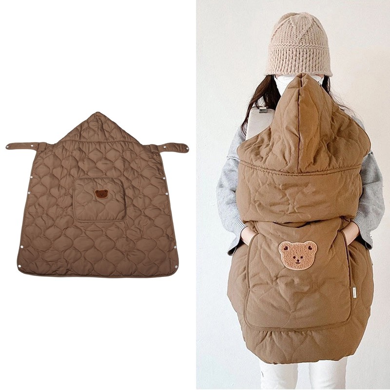 Baby Carrier Winter Cover Windproof Universal Hoodie All Season Carrier