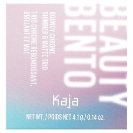 Kaja Beauty Bento, Bouncy Chrome, Shimmer & Matte Eyeshadow Trio, 16 Peach Madeline, 0.14 oz (4.1 g)