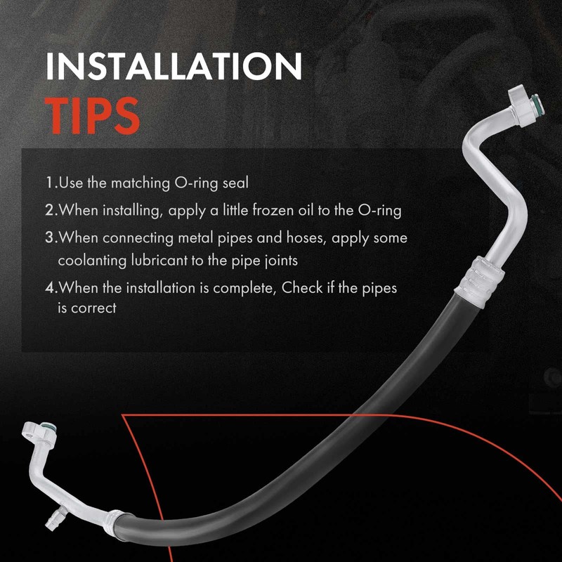 A-Premium A/C Suction Line Hose Assembly Compatible with Toyota Tundra