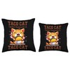 Taco Cat Spelled Backwards Is Taco Cat Throw Pillow