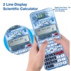 KAPEK Scientific Calculator + Math Set for Schools | 2-Line