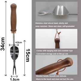 Xifando Gardening Tools-Gardening Handle Tools Flower Spade Digging Loosening Tools Hand Rake Weed Puller Garden Tools Make Ideal Gardening Gifts for Gardening Enthusiast(Weeder1)