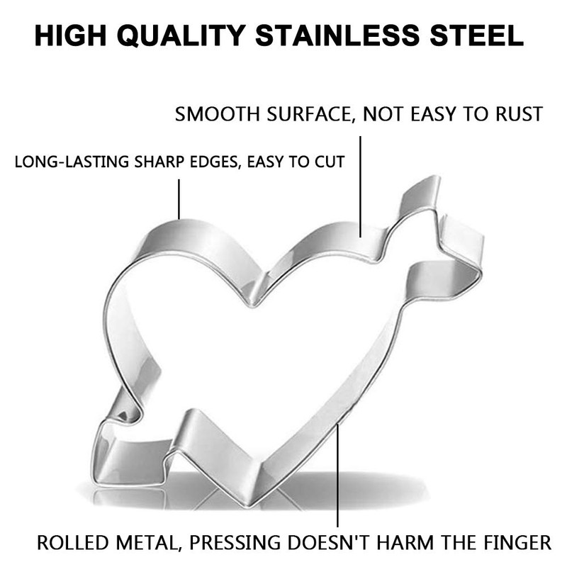 Valentine's Day Heart Cookie Cutter Set - 5 Piece Valentine