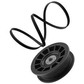 Drive Idler Pulley and Drive Belt Combo Kit Fit for Husqvarna 460ZX Z254F, Replace 539110311 539110411