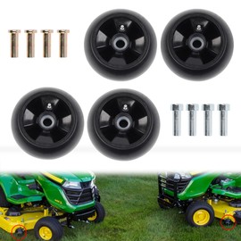 Dasbecan AM125172 Deck Gage Wheels Kit Compatible with John Deere 48" 54" 60" 62" 72" Deck Tractor Mower Wheel Replaces# AM124706