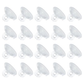 sourcing map 20Pcs Aquarium Suction Cup Clips, 5mm Airline Tube Holders Clamps Cup Holder Sucker Tube Suckers for ID Airline Tubing Fish Tank, Clear