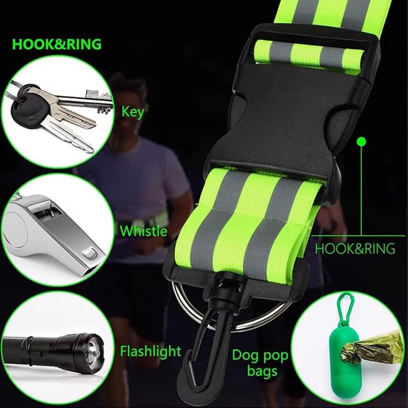 Reflective Taski, Set of 2, Reflective Belt, Improves Night Visibility,