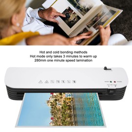 ASHATA SL299 Thermal Laminator Machine, 9 inch Hot Cold Laminating Machine with Paper Cutter and Corner Rounder, Anti Jam Lamination Machine for Laminate Recipe Cards, Photos and