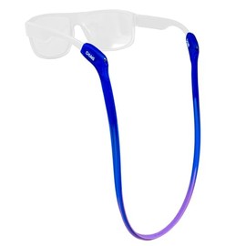 Chums Switchback Safety Eyewear Retainer - Lightweight & UV Resistant Silicone Sunglasses Strap for Men & Women - Cobalt/Periwinkle