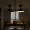 E27 Base Industrial Ceiling Lights with 22cm Black Inner White