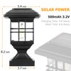 Lffital Solar Post Lights Outdoor Solar Cap Lights Deck Fence